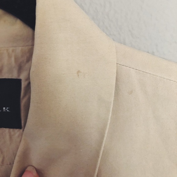 SOLD Vintage silk trench vest jacket - Picture 6 of 10